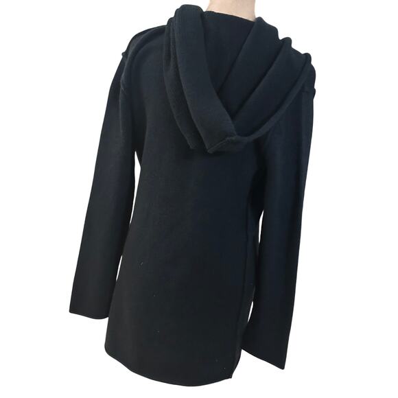 Vince NWT Blue Hooded Yak / Wool  Open Cardigan Sweater Womens Size Small - Picture 8 of 8